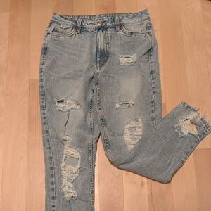 Aeropostale Light Blue Distressed Skinny Jeans